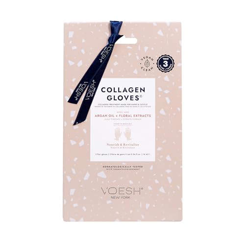VOESH Vegan Collagen Hand Mask Gloves for Dry Hands & Spa Manicures