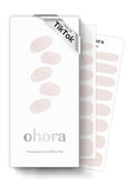 ohora Semi Cured Gel Nail Strips N Cream Light - Nude, Long Lasting, Salon-Quality