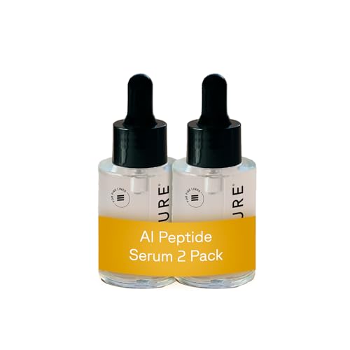 Acure AI Peptide Serum for Face & Skin - Anti Aging Skincare for Women, Niacinamide, Hydrating Facial Care, Face Serum for Firm Skin, Reduces Wrinkles & Uneven Tone, Brightens Glow- 1 fl oz (2 Pack)