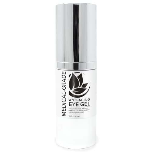 Microderm GLO - Active Anti-Aging Eye Gel, Reduces Dark Circles, Puffy Eyes, Crow's Feet and Fine Lines & Wrinkles, Packed with Hyaluronic Acid & Age Defying Botanicals, 0.5 Oz