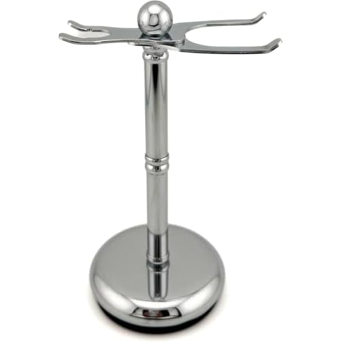 Parker Safety Razor, The Adjust-O-Stand, Adjustable Safety Razor & Shave Brush Stand, Simple to Customize to fit Any Size Shave Brush - PATENT PENDING