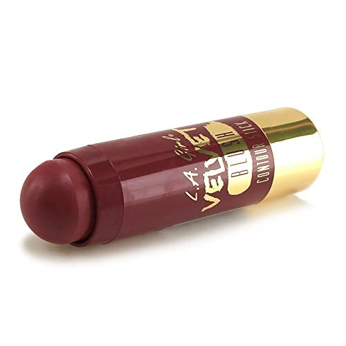 L.A. Girl Velvet Contour Stick Crushed Berry, Pack of 2