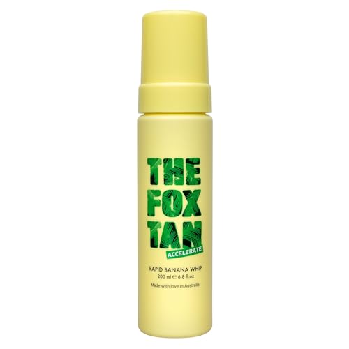 The Fox Tan Rapid Banana Whip, Natural Tanning Accelerator Lotion For Darker, Deeper & Faster Tans, Delivers Hydrated & Vibrant Skin, 200mL