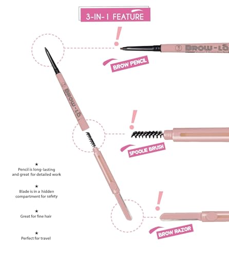 J.CAT BEAUTY 3-in-1 Mapping & Shaping Brow Pencil