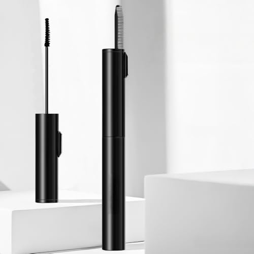 Waterproof Mascara with Tower-Shaped Brush, Includes a Comb to Smooth and Separate Lashes, Catching Tiny Eyelashes, Thickening, No Flaking, Smudge-Proof and Long Lasting, Easy to Apply, Black