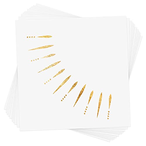 Flash Tattoos Gold Sun Rays Glitter Freckles Waterproof Metallic Patches