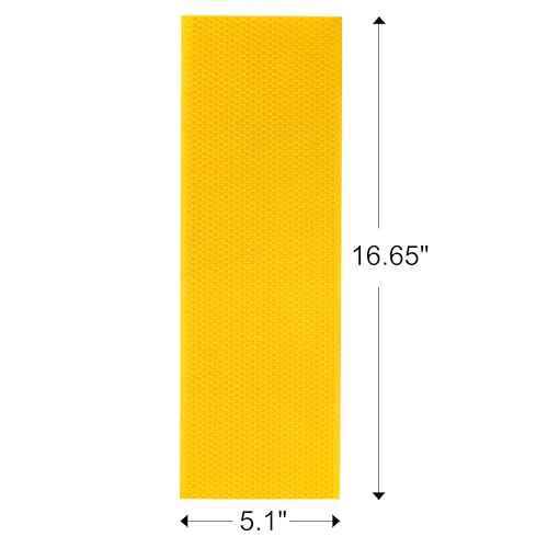 Beehive Waxed Coated Foundation Sheet,5-5/8-Inch Medium Beeswax Foundation Sheets,20 Pcs Plastic Bee Hive Foundation Sheet,Beehive Foundation Sheet Fit Medium Frame Beekeeping Supply