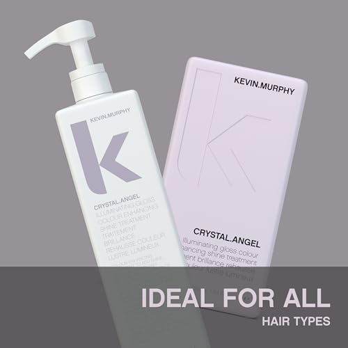 KEVIN.MURPHY CRYSTAL.ANGEL - Colour Shine Hair Treatment - For Colour Gloss - For Coloured or Natural Hair - For Blonde & White Tones - Repair & Shine - 250 mL / 8.4 fl oz (Pack of 2)