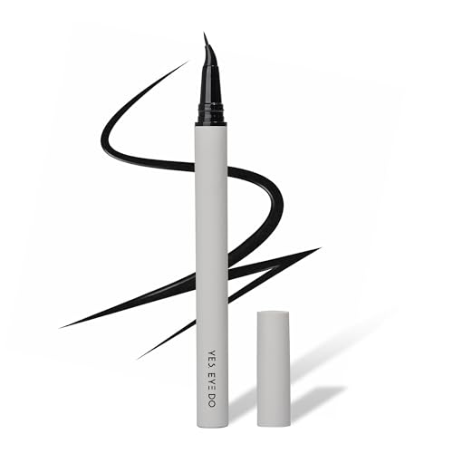 Curved Tip Liquid Eyeliner Pen - Ultra-Fine Precision Black