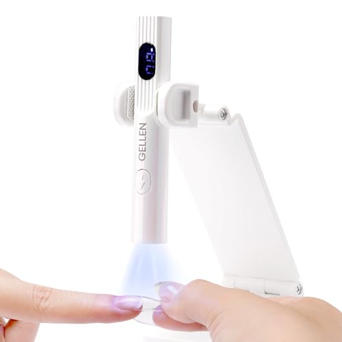 Gellen Mini UV Nail Lamp - Cordless Rechargeable with 3 Timers
