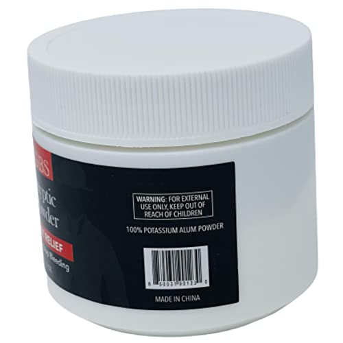 G.B.S Gents Styptic Powder - Quick Stop Bleeding First Aid with Sealed Top & Scoop - Fast Acting Nick Relief for Shaving Cuts, Nosebleeds, Emergency Kit (5oz