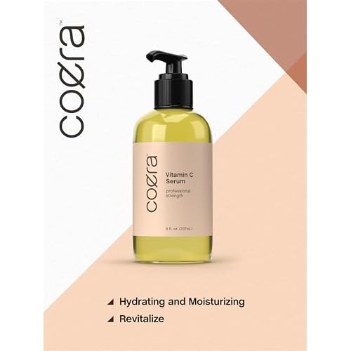 Coera Vitamin C Face Serum | 12% with Ascorbic Acid | 8 fl oz | Hydrating and Moisturizing for Dark Spots | Paraben & SLS Free