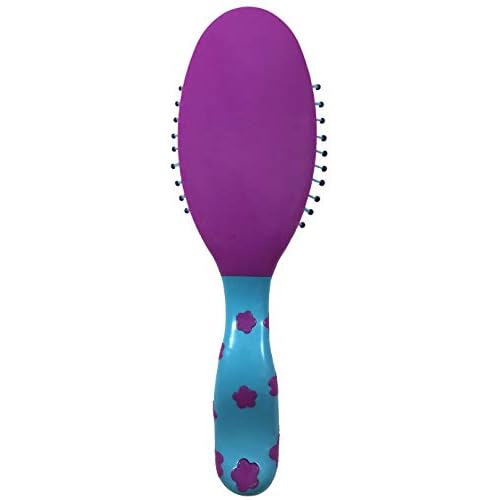 Scunci 2-Piece Girl Set Cushion Brush and Comb in Assorted Colors (1-Pack)