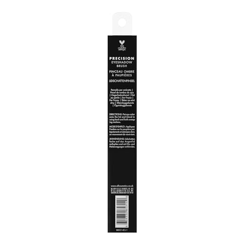 e.l.f. Precision Eyeshadow Brush, Medium-Sized, Tapered, Soft, Synthetic, Luxurious, Blends, Highlights, Contours, Shades, Applies Color, Easy To Clean
