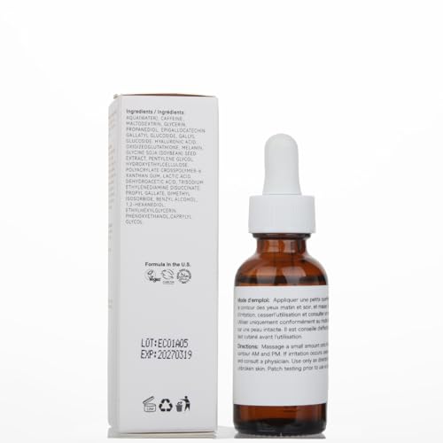 Caffeine Solution 5% + EGCG For Dark Circles & Puffiness, 30ML Anti Aging Caffeine Under Eye Serum For Eye Bags, Fine Lines, Moisturizing Caffeine Solution.