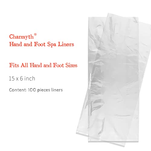 Charmyth Disposable Paraffin Wax Liners for Hands & Feet - 100 Count