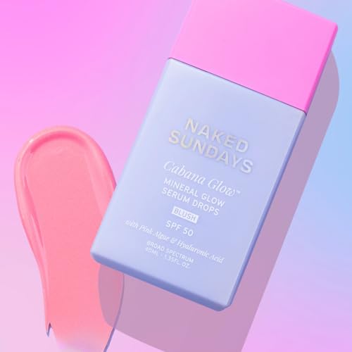 Naked Sundays CabanaGlow SPF 50 Blush Serum – Hydrating Cream Sunscreen