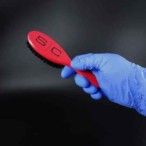 StyleCraft Professional Barber Patagonian Gentle Natural Bristle Fade Brush, Beard Brush, Cleaning Brush