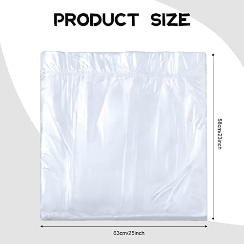 100 Disposable Foot Bath Liners - Durable Plastic Pedicure Bags, 25 x 23 Inches