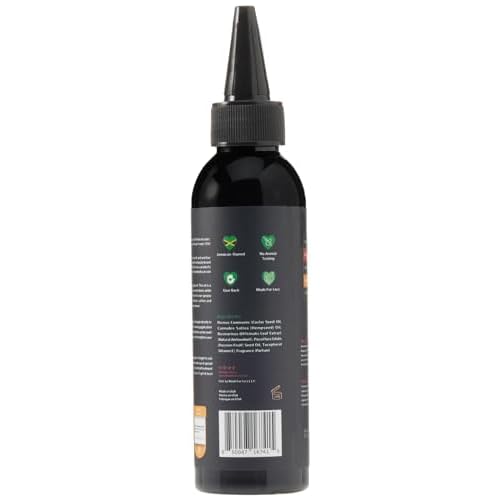 Made For Locs Jamaica Ganja Hemp Locs Oil | Lightweight, Foaming, Conditioning Oil with Tropical Scent - Ideal for Locs & Dreadlocks, 4 oz