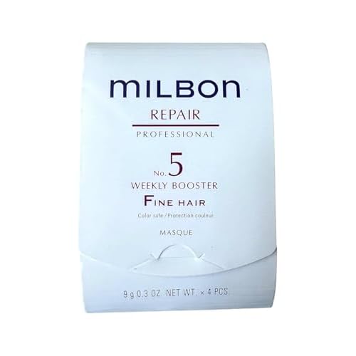 Milbon Repair No. 5 weekly booster for Fine Hair Masque 4 x 0.3 Fl. Oz.