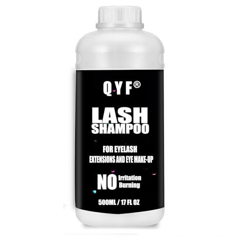 QYF Unscented 500ml Eyelash Extension Shampoo Foaming Cleanser for Salon & Home