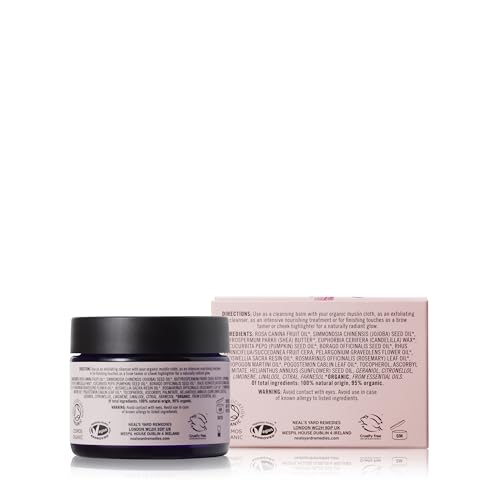 Neal's Yard Remedies Wild Rose Beauty Balm, Radiant & Nourished Skin, For All Skin Types, Vegan & Cruelty-Free, 1.76 oz.