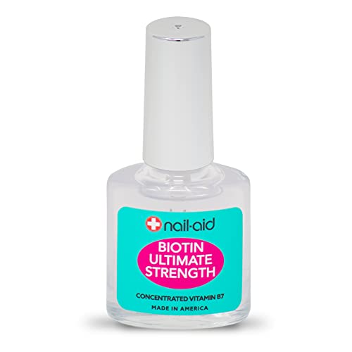 Nail-Aid Biotin Ultimate Strength Nail Strengthener Treatment, Clear (2 Pack)