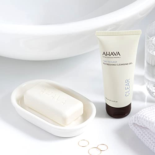 AHAVA Cleanse Refreshing Cleansing Gel - Soapless Cleanser & Refresher, Tones & Wash-off Makeup, Dirt & Impurity, Enriched with Exclusive blend Osmoter, Ginger Root, Allantoin & Vitamin E, 3.4 Fl.Oz