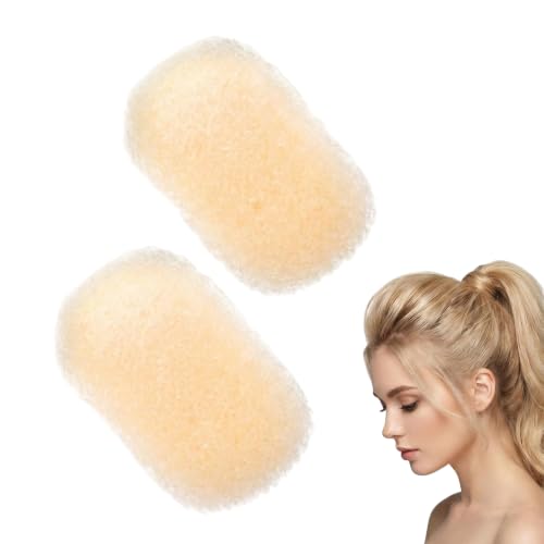 Hair Volume Clip Set - 2 Pcs Beige Bump It Up Inserts for Styling