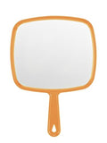 BEFUI 12.4x9 Inch Orange Handheld Shower Mirror Wide View Personal Grooming