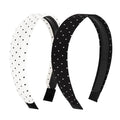 Wecoe Polka Dot Wide Headbands for Women & Girls Non-Slip Hair Accessories