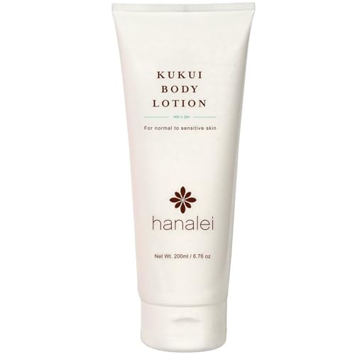 Hanalei Cruelty-Free and Paraben-Free Kukui Body Lotion – Dye-Free Moisturizer with Kukui Nut Oil, Shea Butter, and Jojoba Oil – for Nourished Hydrated Skin – Made in USA – Full Size (200 ml)