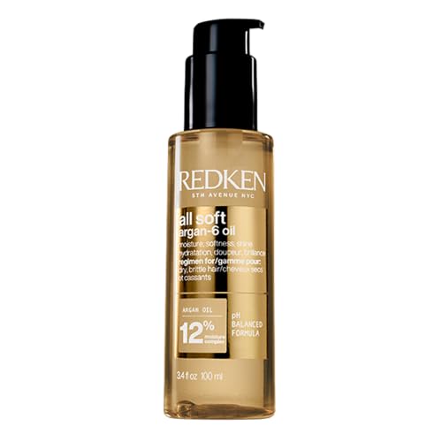 Redken All Soft Argan-6 Oil Treatment | Deep Conditioning & Heat Protection