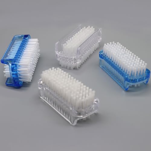 Two-Sided Nail Brush Set for Deep Cleaning - 4 Pack