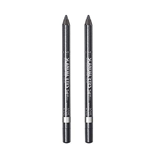 Rimmel Scandaleyes Waterproof Kohl Kajal Eyeliner, Sparkling Black, 0.04 Fl Oz, Pack of 2