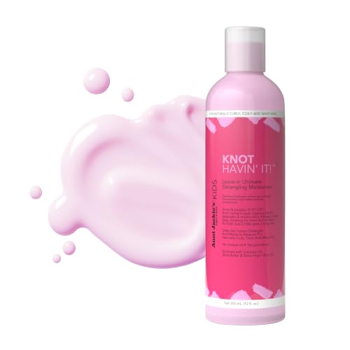Aunt Jackie's Kids Knot Havin' It Leave-In Detangler Moisturizer 12 oz, Green Pack