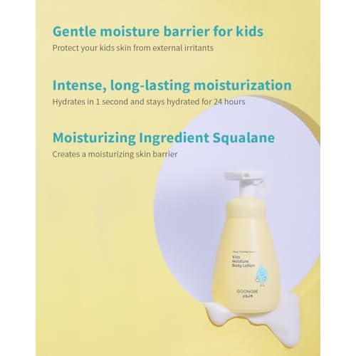 GOONGBE Kids Travel Toiletry Set ? 4-in-1 TSA Carry-On Kit with Shampoo, Body Wash, Face Cleanser (Sunscreen Removal) & Lotion, Silicone-Free Low pH for Sensitive Skin1oz Each
