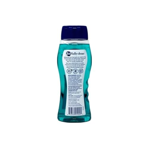 Zest Hydrating Body Wash - Aqua - Moisturizing Body Wash for Men and Women - Bath Soap with Vitamin E - Gentle Paraben Free Formula - 18 oz.