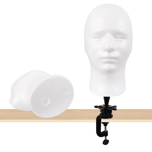 Foam Wig Head Mannequin Display Stand for Styling