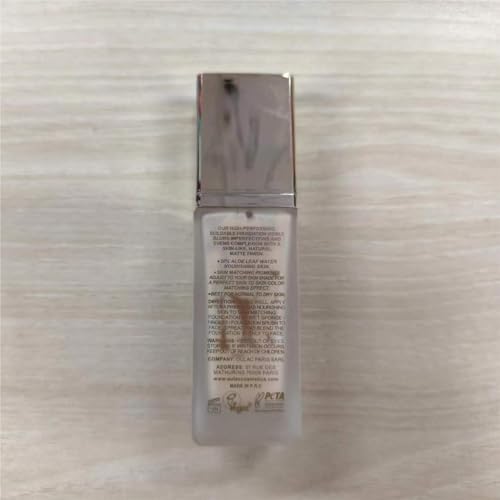 Oulac Foundation Make Up, Skincare Infused With Aloe Leaf And Vitamin E, Medium to High Coverage Liquid Foundation, Foundation Vegan 30ml, Shade：Porcelain 01