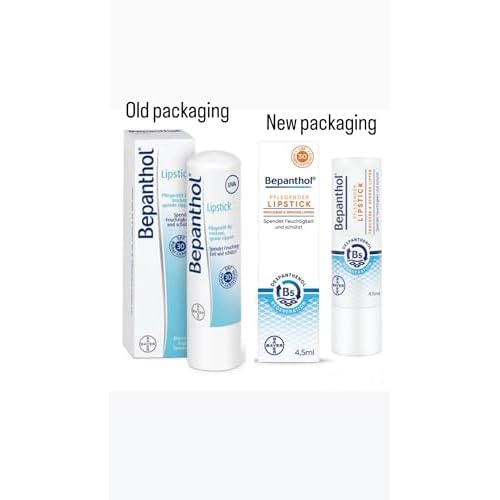 Bepanthol Lipstick With Dexpanthenol,SPF 30 and Vitamin E .Moisturizing Care Stick for Dry, Cracked and Brittle lips, 4.5 g /0.15 Oz