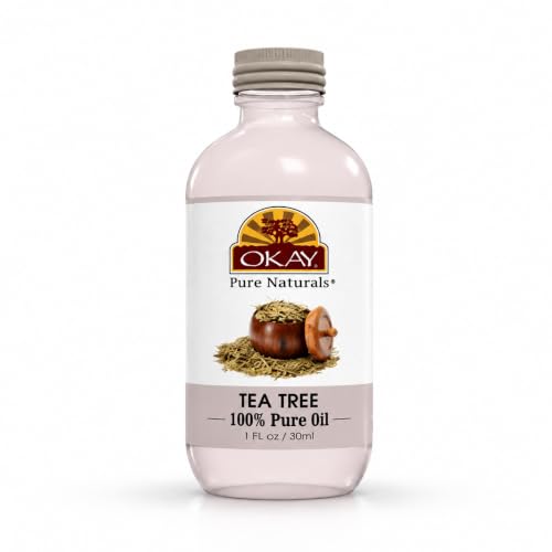 OKAY 100% Pure Tea Tree Oil 1oz – Scalp & Acne Treatment