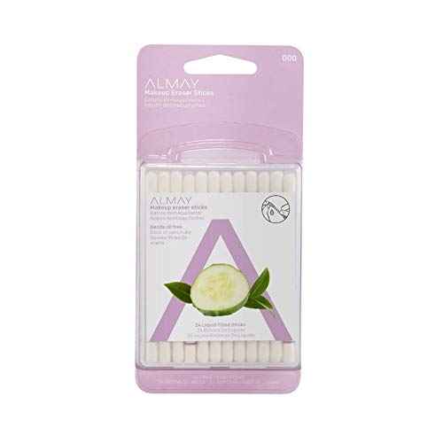 Almay Eye Makeup Remover Sticks with Aloe, Oil Free, Hypoallergenic-Fragrance Free, Dermatologist & Ophthalmologist Tested, 24 Count (Pack of 1)