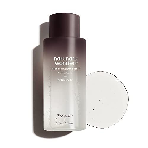 HARUHARU Black Rice Hyaluronic Toner for Sensitive Skin, 5.1oz