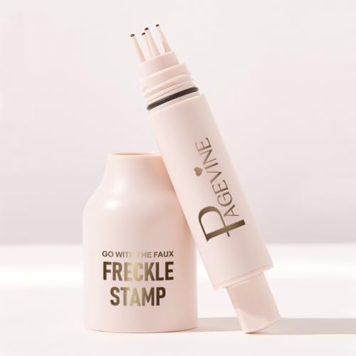 Upgrade Faux Freckle Stamp Pen?Liquid Freckle Marker with Multi-Prong Soft Tip, Air Cushion Applicator for Natural Sun-Kissed Look, Long-Lasting Freckle Makeup Tool(1#LIGHT+2#MEDIUM)