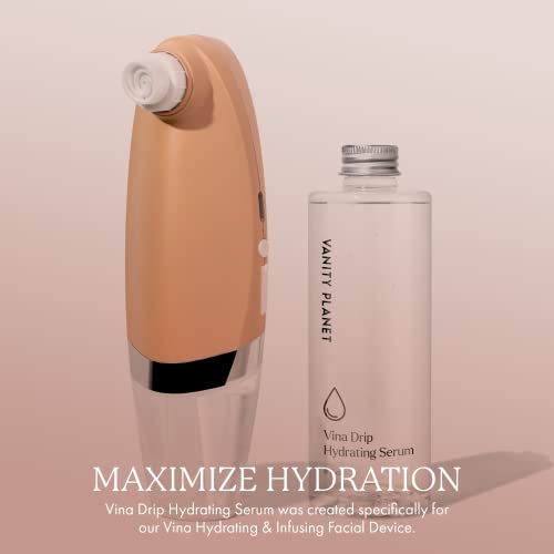 Vanity Planet Vina Drip Hydrating Facial Serum - Maximize Hydration for A Radiant Glow - Cleanses, & Exfoliates Skin to Unclog Pores, Detoxify, & Reduce Fine Lines - Paraben-Free & Phthalates Free