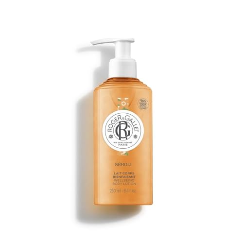 ROGER & GALLET Wellbeing Body Lotion 250 ml - Moisturizer Body Cream for Women Orange Blossom & Shea Butter - Fast Absorbing, 24-Hour Hydration, Natural Ingredients - N?roli .
