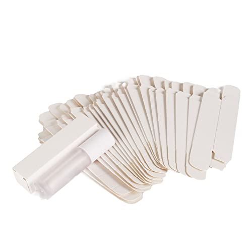 COSIDEA 50 PCS Empty Matte White Lip Gloss Boxes W22 xW22 xH92mm /0.87 * 0.87 * 3.62 inch, Cosmetic Perfume/Mascara Box Packaging for Small Business Wholesale, small Kraft Paper Box