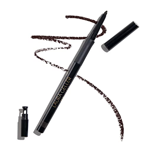 LAURA GELLER NEW YORK INKcredible Gel Eyeliner - After Midnight - Waterproof Smudge-proof Eyeliner Pencil - Built in Sharpener